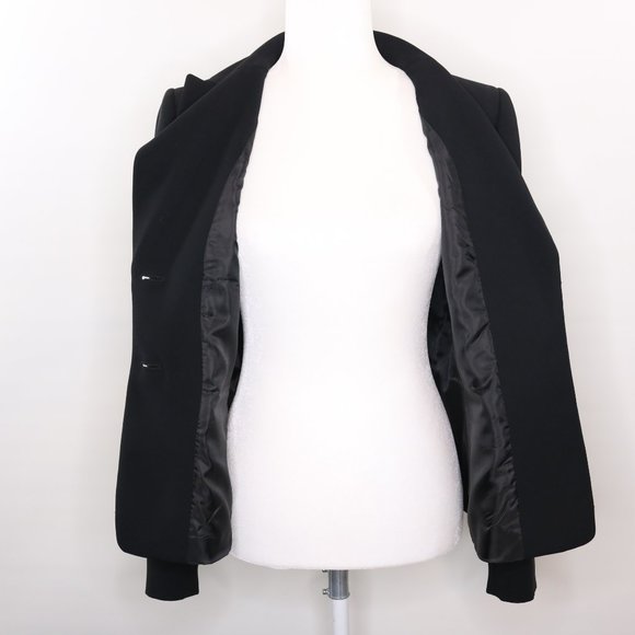 Tahari Arthur S Levine Black Blazer Jacket 2-Button Lined - Picture 5 of 8